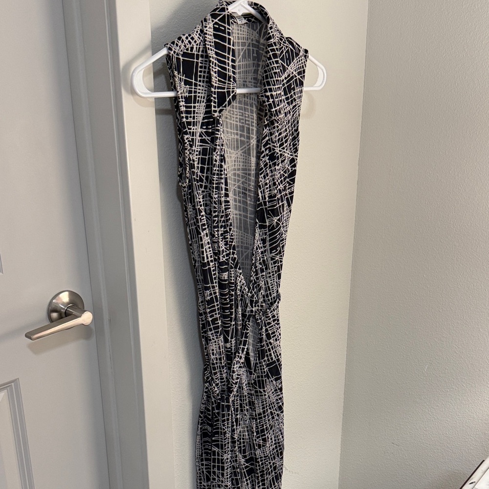 Diane Von Furstenberg Black and White Maxi Dress